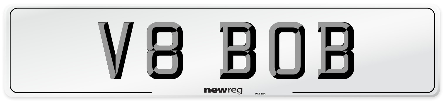V8 BOB Number Plate from New Reg